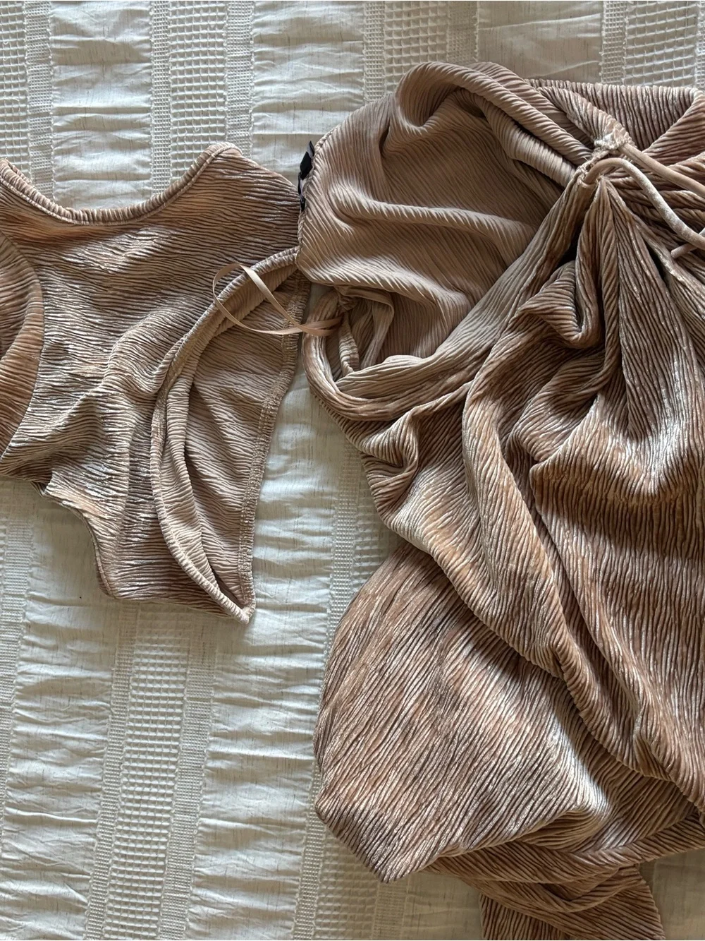 JLUXLABEL Beige Chosen One Skirt Set - Picture 2 of 4